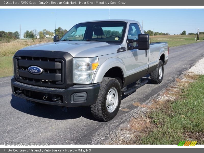 Ingot Silver Metallic / Steel Gray 2011 Ford F250 Super Duty XL Regular Cab 4x4
