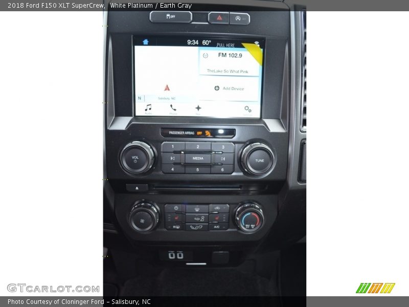 White Platinum / Earth Gray 2018 Ford F150 XLT SuperCrew