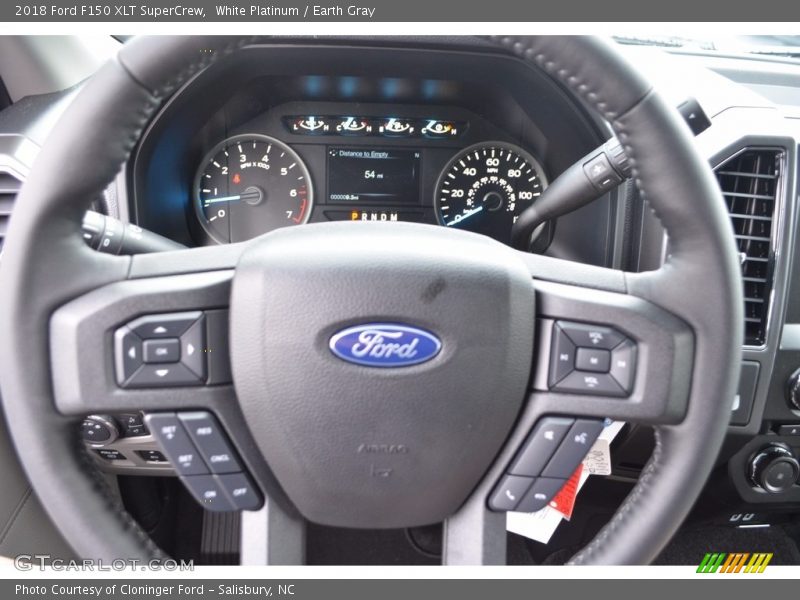 White Platinum / Earth Gray 2018 Ford F150 XLT SuperCrew