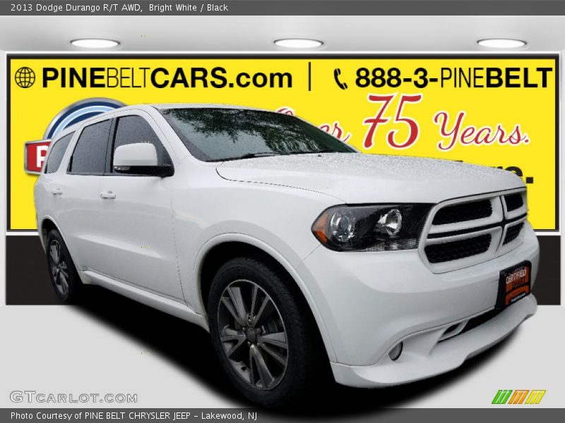 Bright White / Black 2013 Dodge Durango R/T AWD
