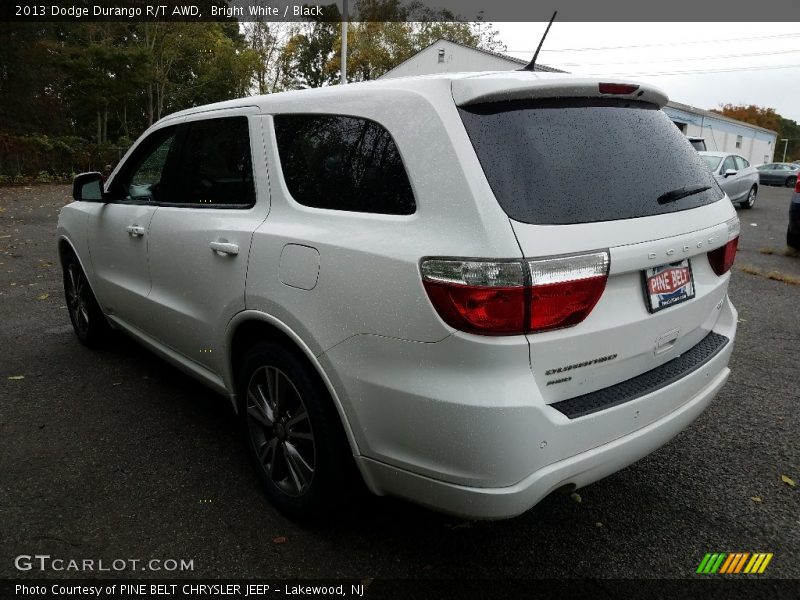 Bright White / Black 2013 Dodge Durango R/T AWD