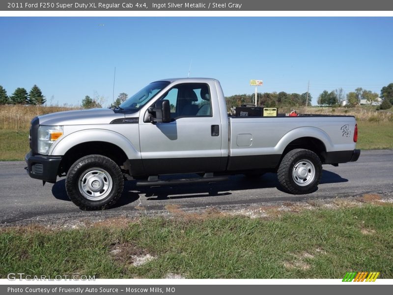 Ingot Silver Metallic / Steel Gray 2011 Ford F250 Super Duty XL Regular Cab 4x4