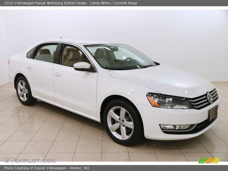 Candy White / Cornsilk Beige 2015 Volkswagen Passat Wolfsburg Edition Sedan