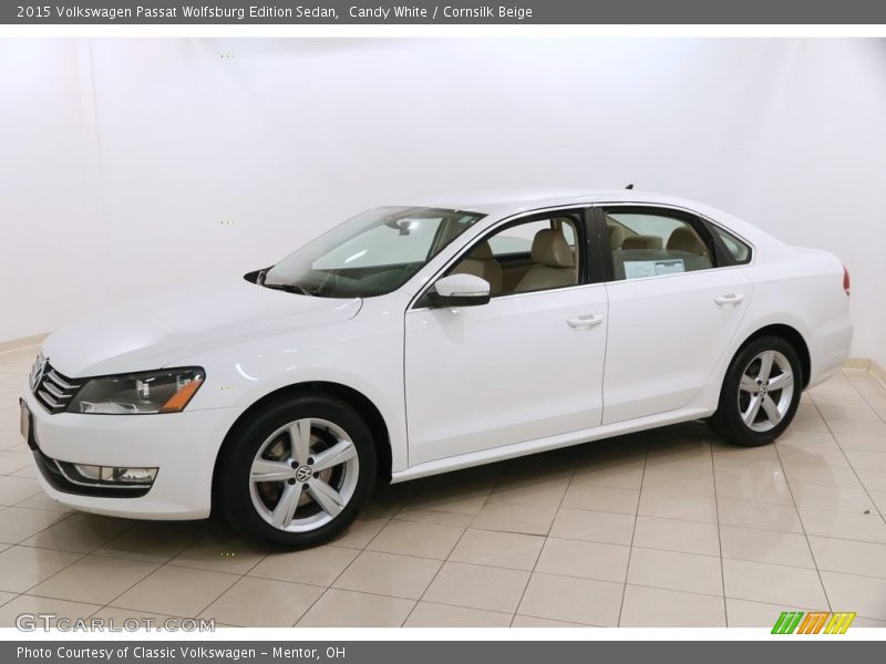 Candy White / Cornsilk Beige 2015 Volkswagen Passat Wolfsburg Edition Sedan