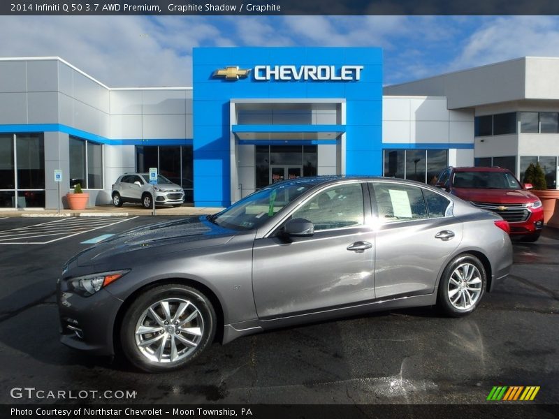 Graphite Shadow / Graphite 2014 Infiniti Q 50 3.7 AWD Premium