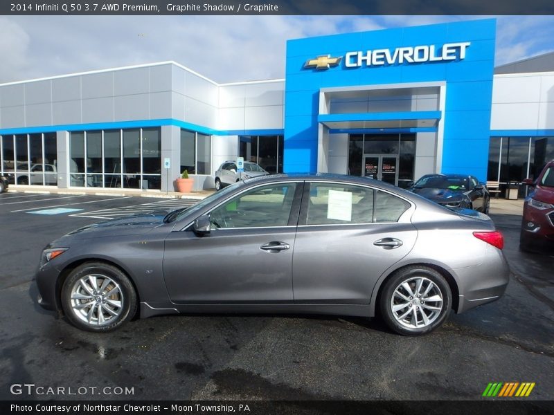 Graphite Shadow / Graphite 2014 Infiniti Q 50 3.7 AWD Premium