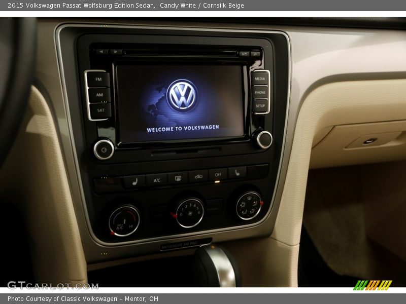 Candy White / Cornsilk Beige 2015 Volkswagen Passat Wolfsburg Edition Sedan