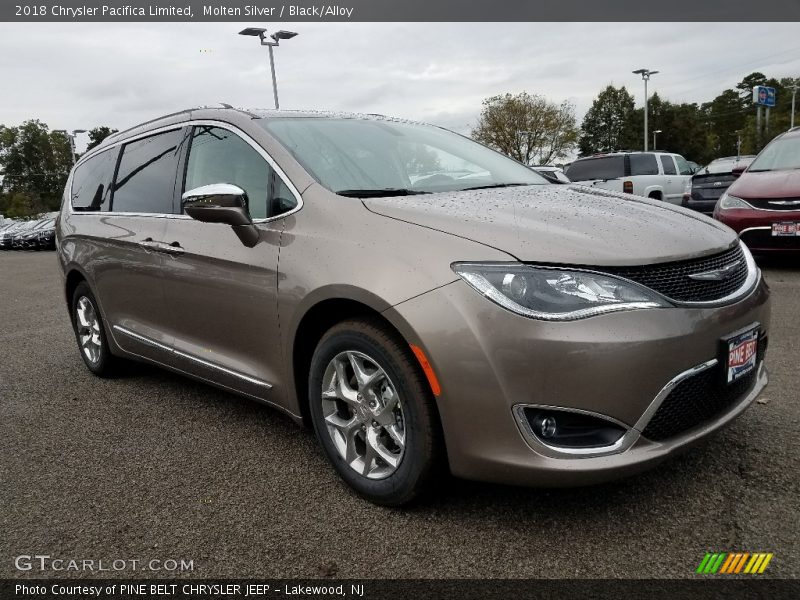 Molten Silver / Black/Alloy 2018 Chrysler Pacifica Limited