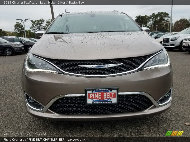 Molten Silver / Black/Alloy 2018 Chrysler Pacifica Limited