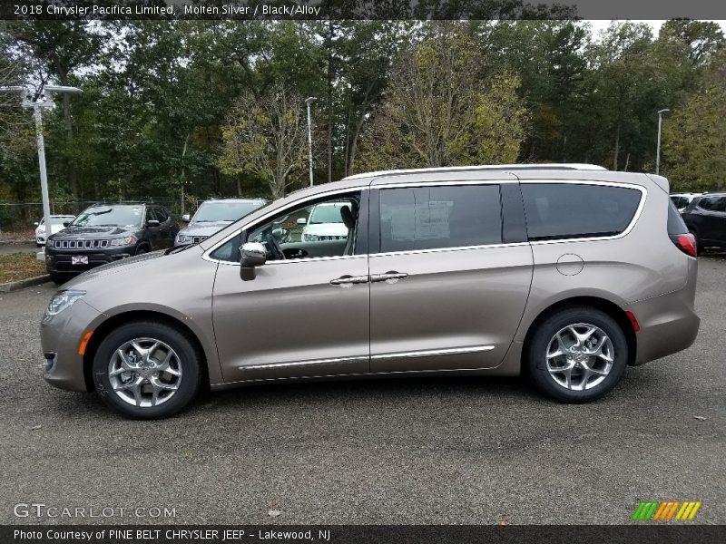 Molten Silver / Black/Alloy 2018 Chrysler Pacifica Limited