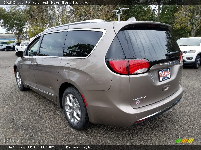 Molten Silver / Black/Alloy 2018 Chrysler Pacifica Limited