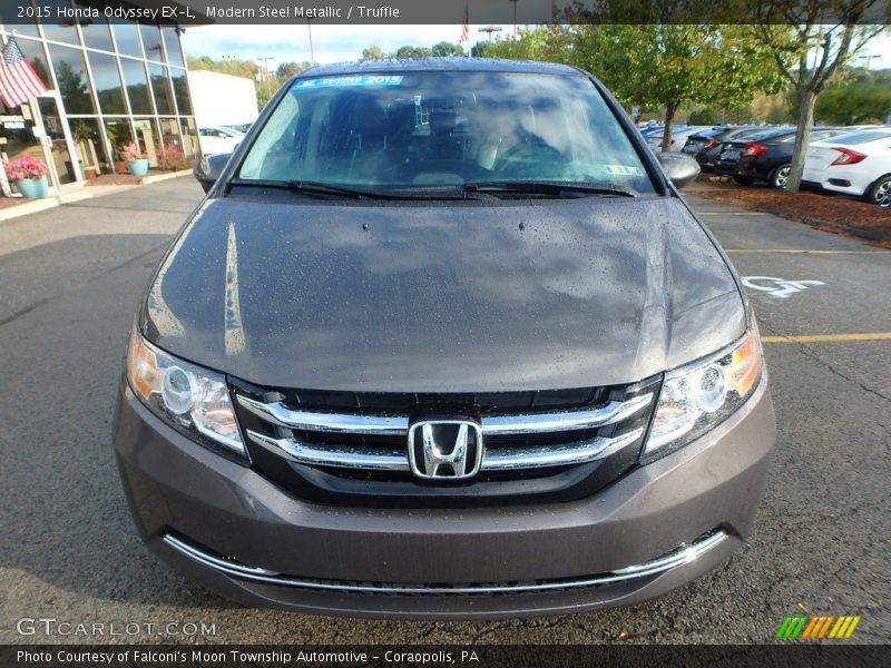 Modern Steel Metallic / Truffle 2015 Honda Odyssey EX-L