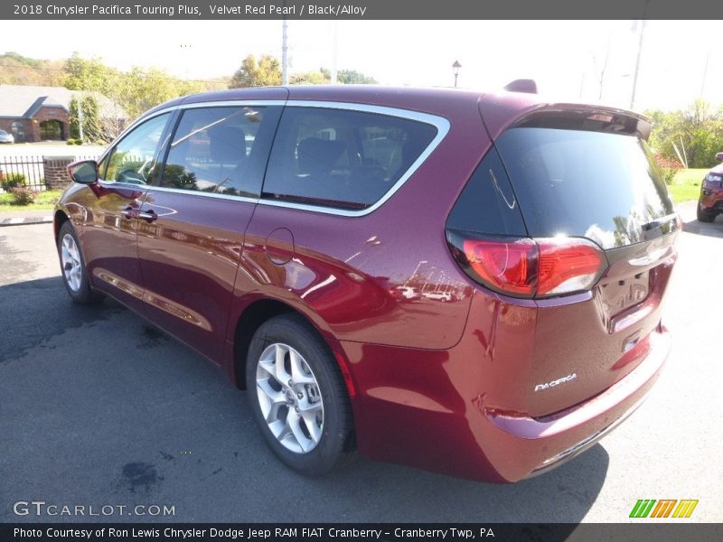 Velvet Red Pearl / Black/Alloy 2018 Chrysler Pacifica Touring Plus