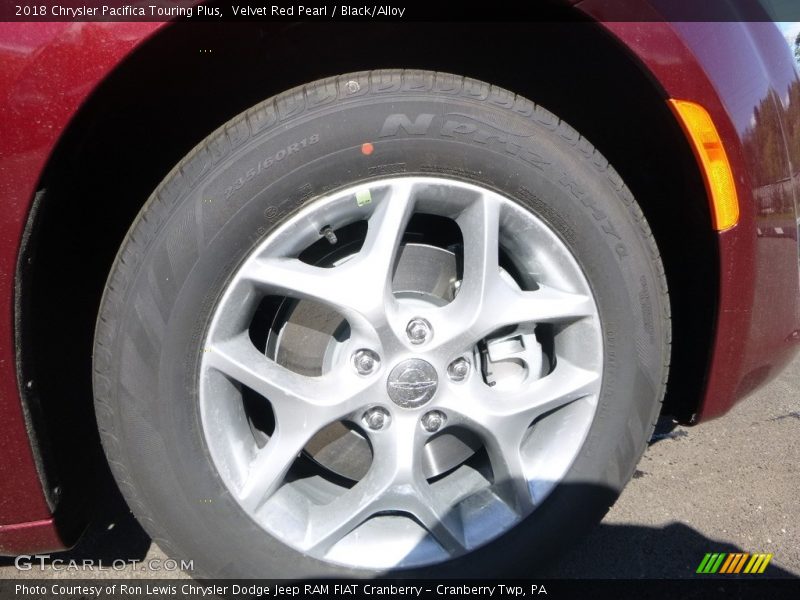 Velvet Red Pearl / Black/Alloy 2018 Chrysler Pacifica Touring Plus