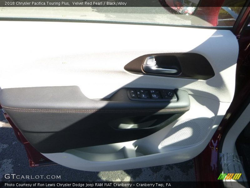 Velvet Red Pearl / Black/Alloy 2018 Chrysler Pacifica Touring Plus