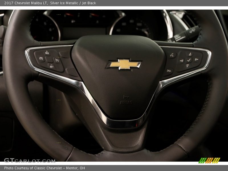 Silver Ice Metallic / Jet Black 2017 Chevrolet Malibu LT
