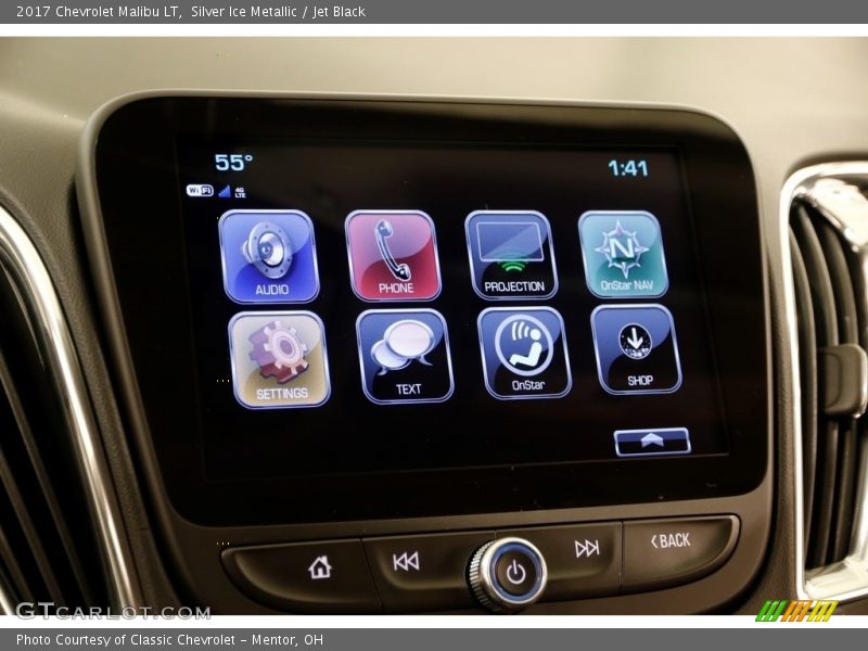Silver Ice Metallic / Jet Black 2017 Chevrolet Malibu LT