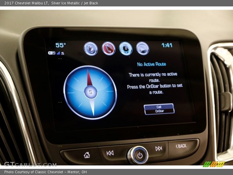 Silver Ice Metallic / Jet Black 2017 Chevrolet Malibu LT