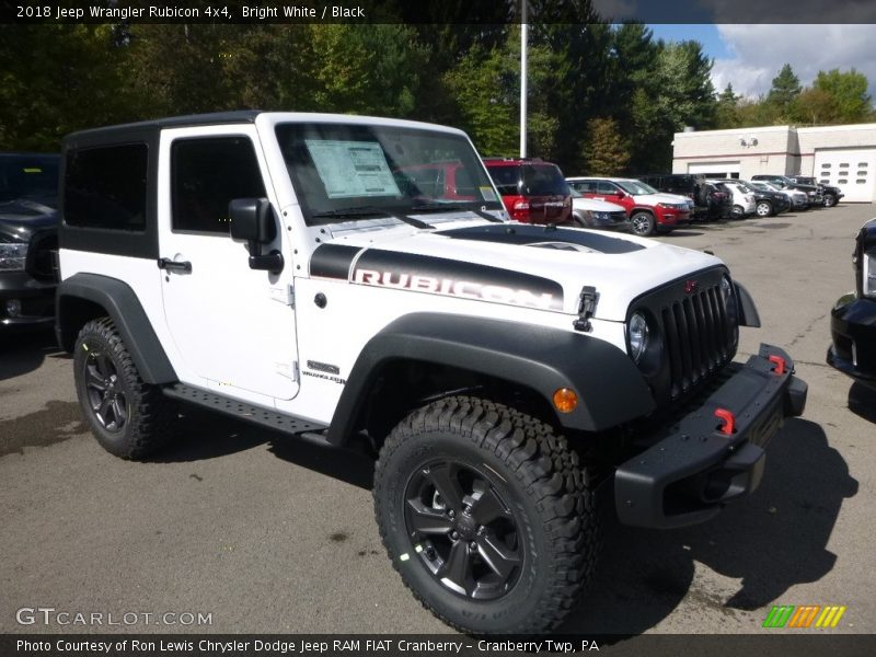 Bright White / Black 2018 Jeep Wrangler Rubicon 4x4