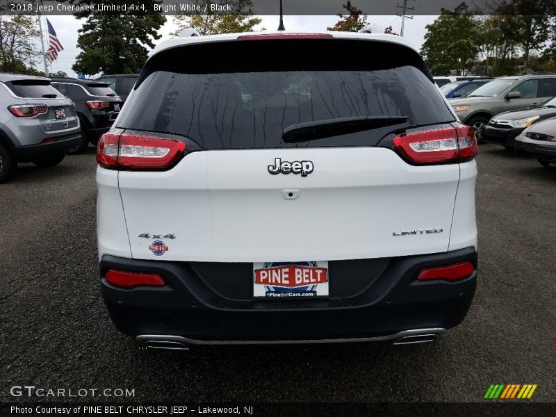 Bright White / Black 2018 Jeep Cherokee Limited 4x4