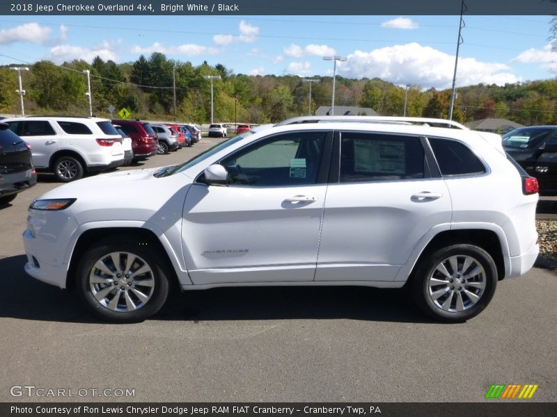 Bright White / Black 2018 Jeep Cherokee Overland 4x4