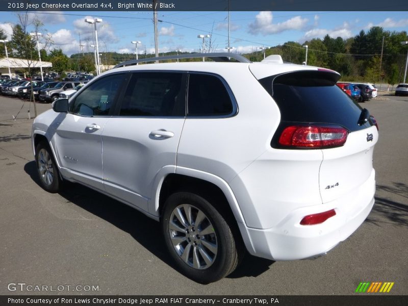 Bright White / Black 2018 Jeep Cherokee Overland 4x4