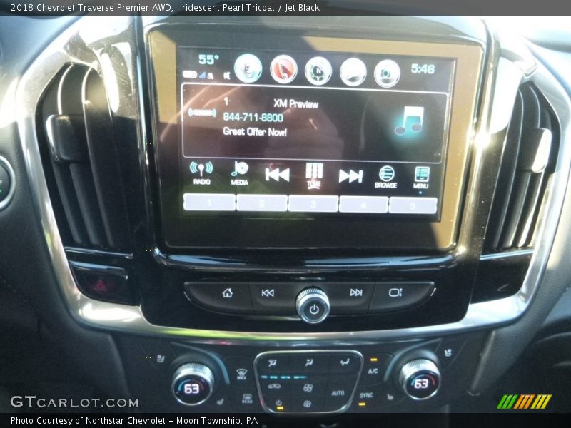 Iridescent Pearl Tricoat / Jet Black 2018 Chevrolet Traverse Premier AWD