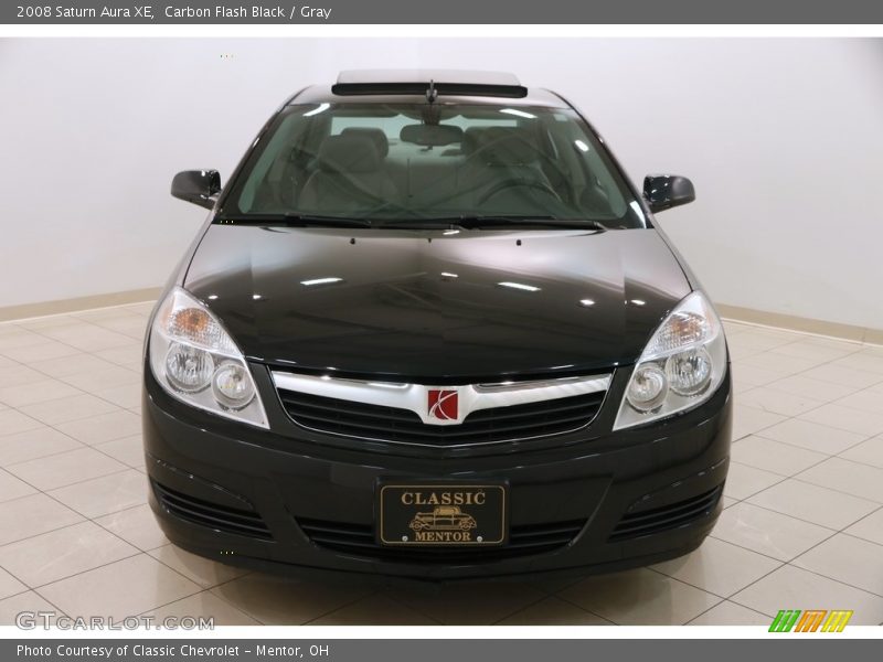 Carbon Flash Black / Gray 2008 Saturn Aura XE