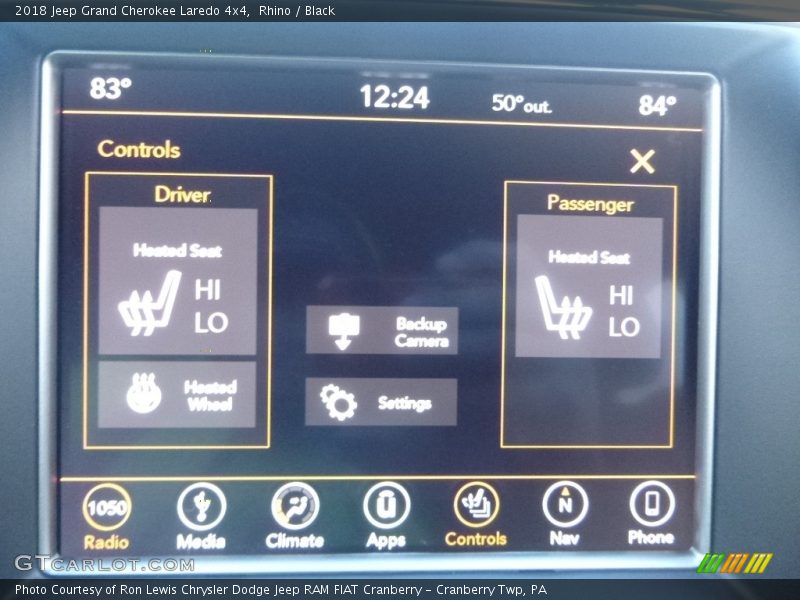 Rhino / Black 2018 Jeep Grand Cherokee Laredo 4x4