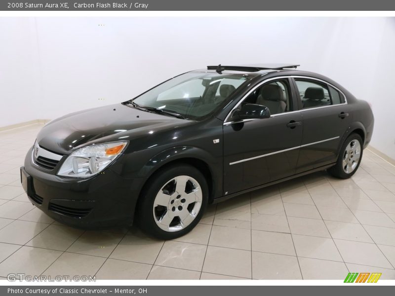 Carbon Flash Black / Gray 2008 Saturn Aura XE