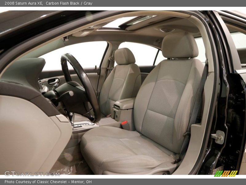 Carbon Flash Black / Gray 2008 Saturn Aura XE