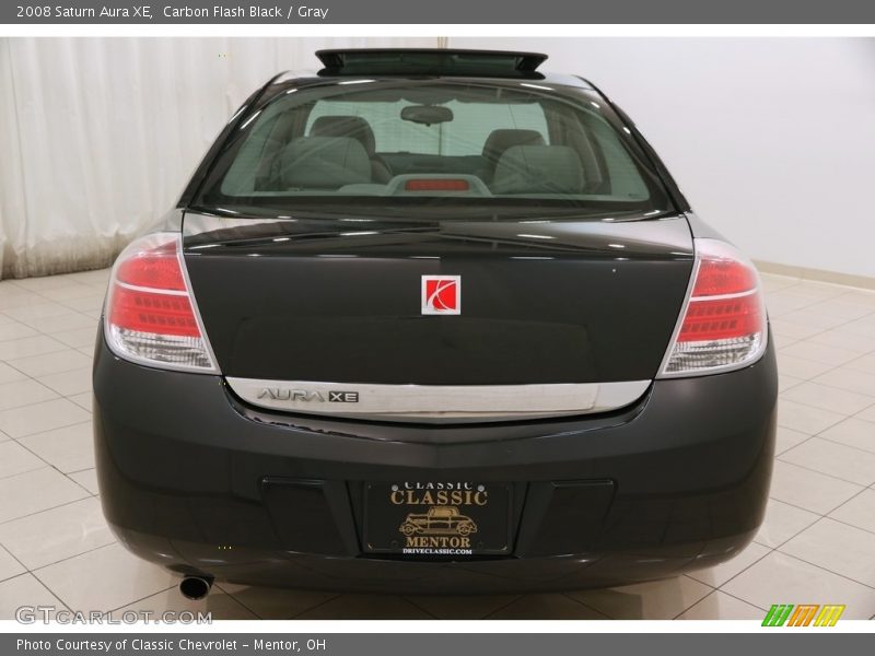 Carbon Flash Black / Gray 2008 Saturn Aura XE