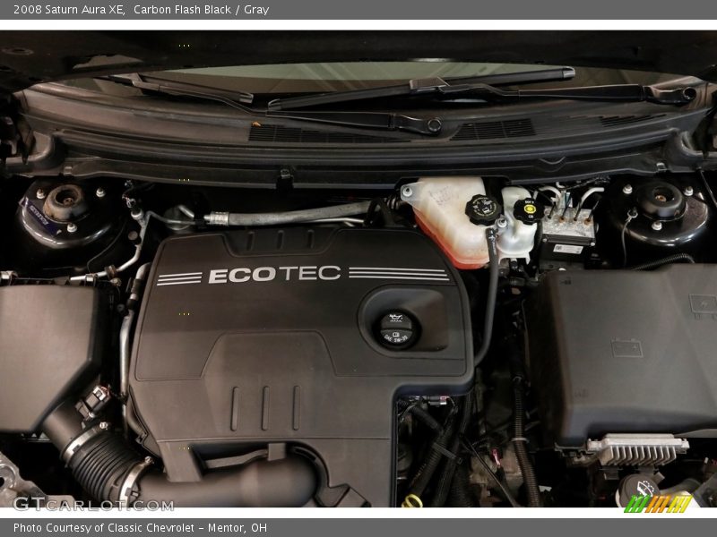 Carbon Flash Black / Gray 2008 Saturn Aura XE