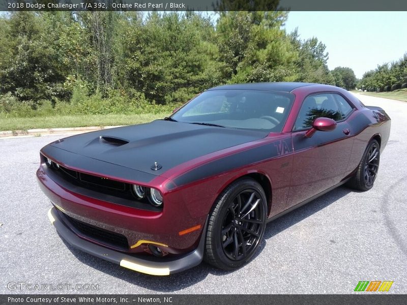 Octane Red Pearl / Black 2018 Dodge Challenger T/A 392