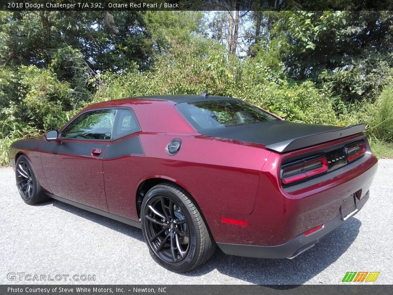 Octane Red Pearl / Black 2018 Dodge Challenger T/A 392