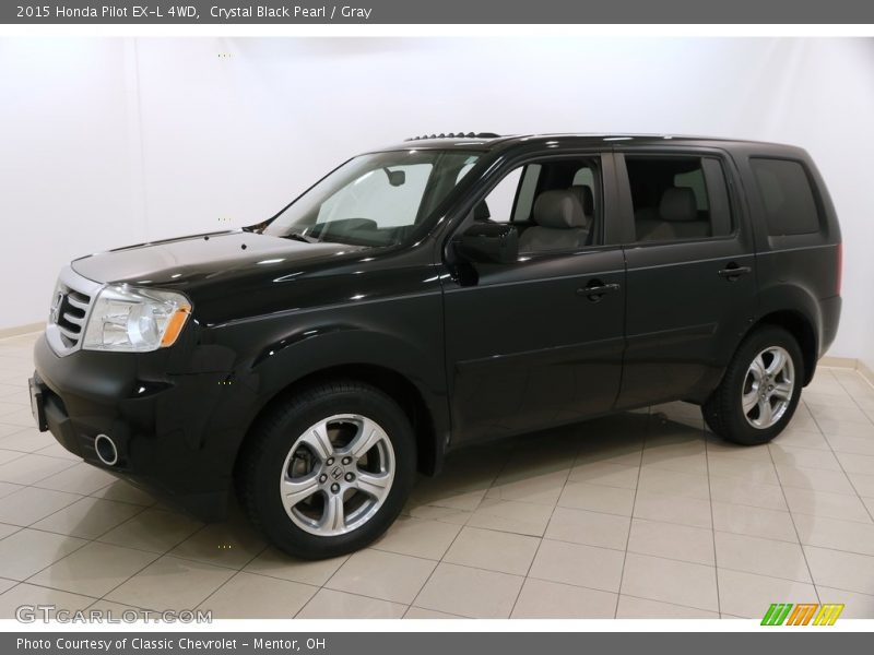 Crystal Black Pearl / Gray 2015 Honda Pilot EX-L 4WD