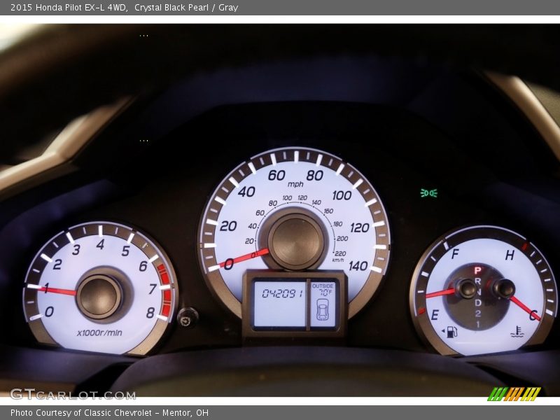 Crystal Black Pearl / Gray 2015 Honda Pilot EX-L 4WD