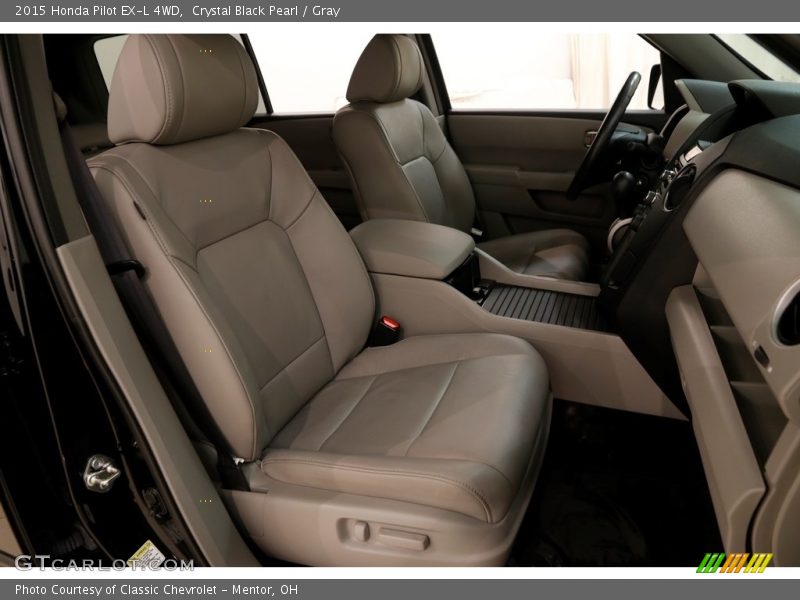 Crystal Black Pearl / Gray 2015 Honda Pilot EX-L 4WD