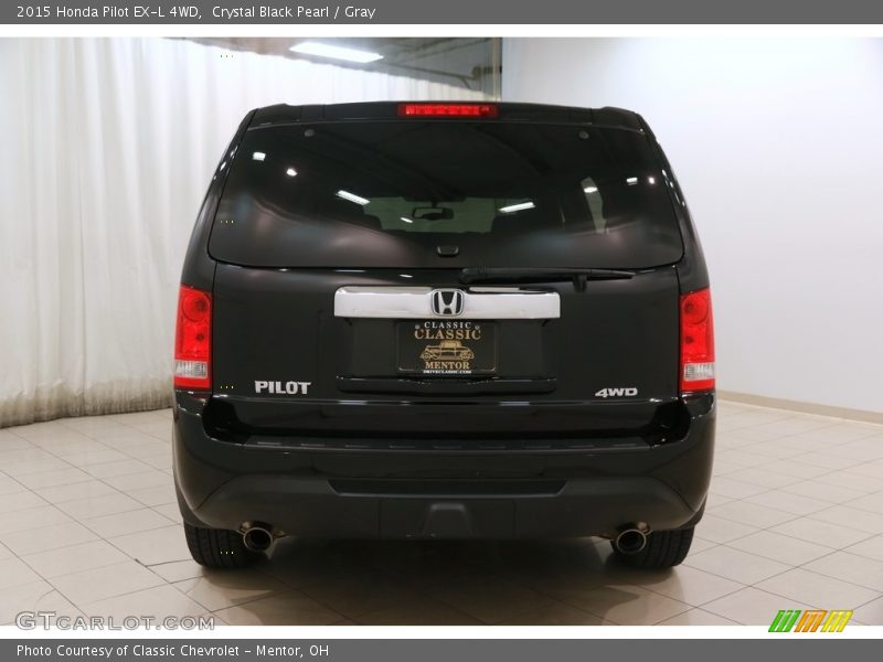 Crystal Black Pearl / Gray 2015 Honda Pilot EX-L 4WD