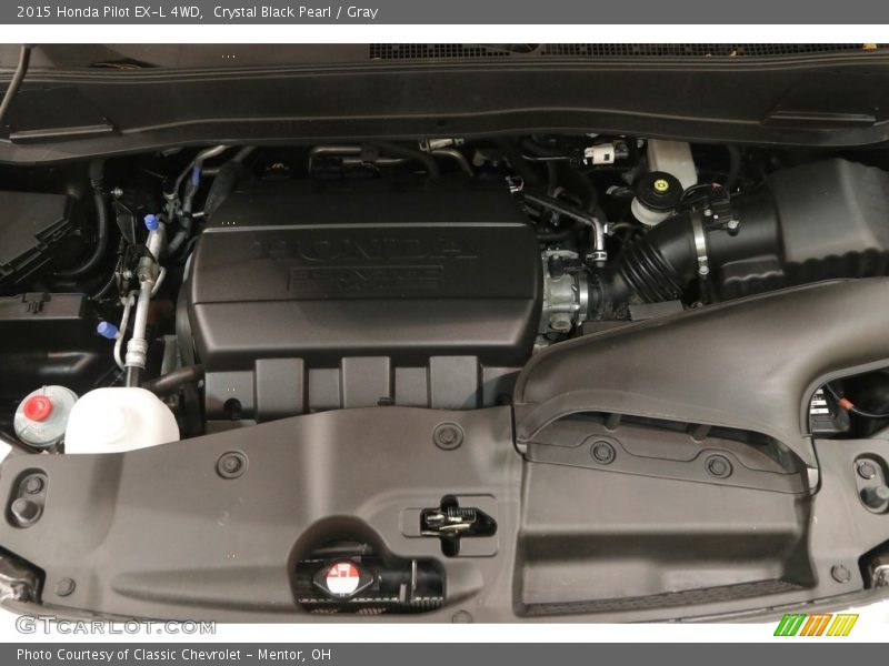 Crystal Black Pearl / Gray 2015 Honda Pilot EX-L 4WD