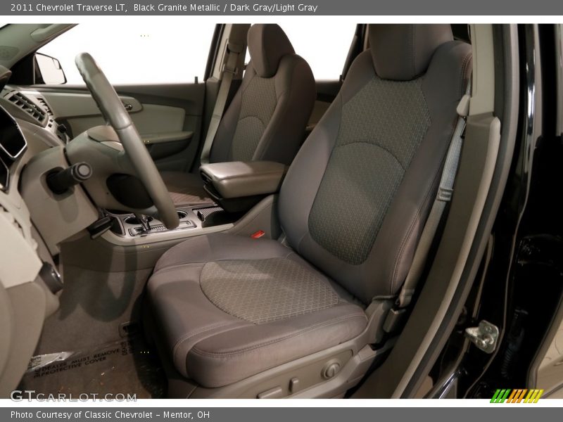 Black Granite Metallic / Dark Gray/Light Gray 2011 Chevrolet Traverse LT