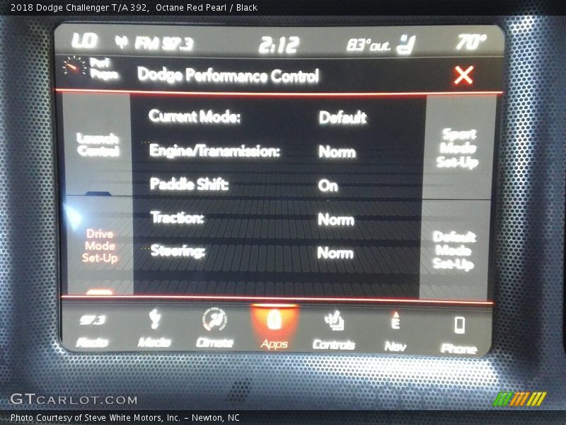 Octane Red Pearl / Black 2018 Dodge Challenger T/A 392