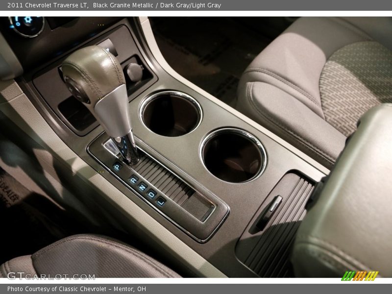 Black Granite Metallic / Dark Gray/Light Gray 2011 Chevrolet Traverse LT