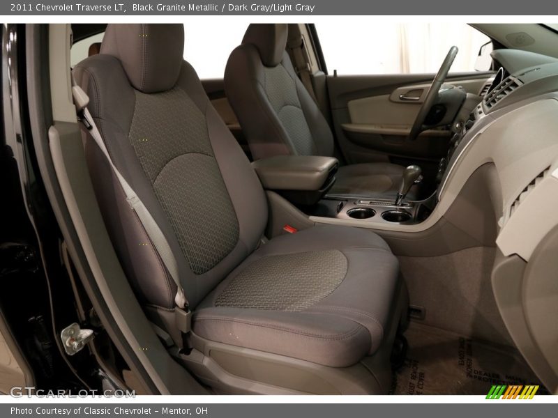 Black Granite Metallic / Dark Gray/Light Gray 2011 Chevrolet Traverse LT