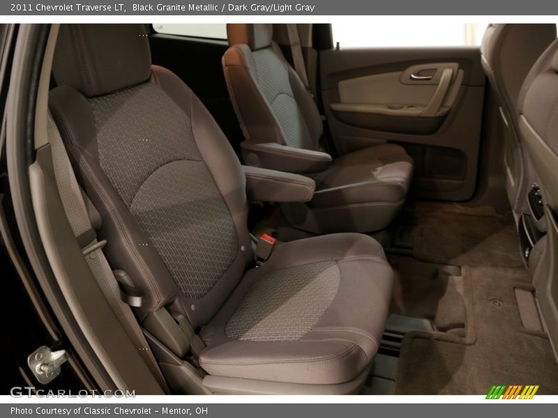 Black Granite Metallic / Dark Gray/Light Gray 2011 Chevrolet Traverse LT