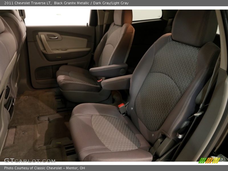 Black Granite Metallic / Dark Gray/Light Gray 2011 Chevrolet Traverse LT