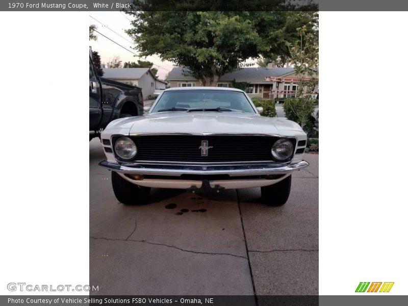 White / Black 1970 Ford Mustang Coupe