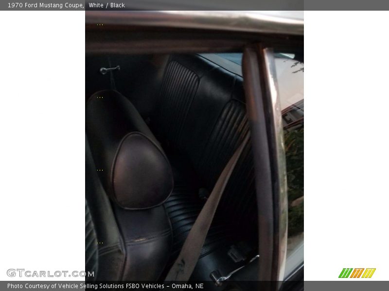 White / Black 1970 Ford Mustang Coupe
