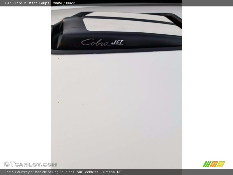 White / Black 1970 Ford Mustang Coupe