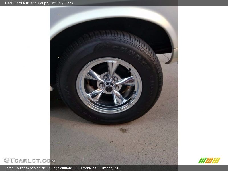 White / Black 1970 Ford Mustang Coupe